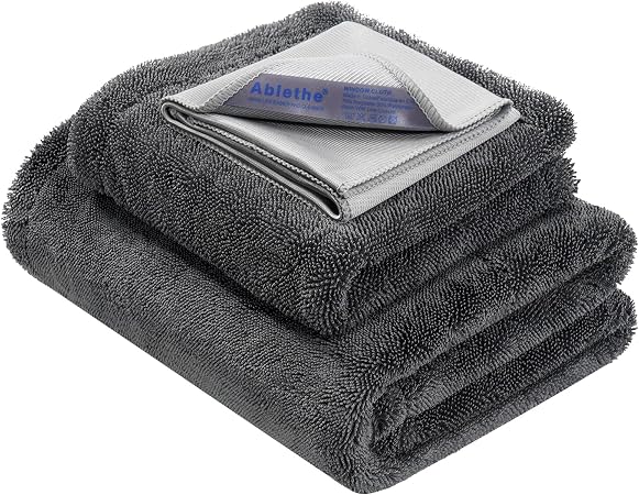 Car Drying Towels Extra Large Super Absorbent 1300gsm with Plush Edgeless, Microfiber Drying Towels for Cars, Trucks, SU