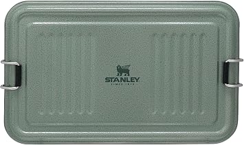 STANLEY Classic Legendary Useful Box 1.25 qt | Metal Snack and Lunch Box | Durable Stainless Steel Travel Food Storage C