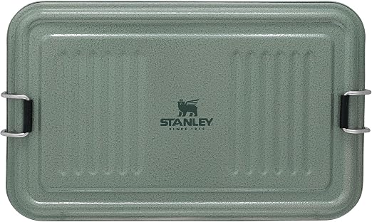 STANLEY Classic Legendary Useful Box 1.25 qt | Metal Snack and Lunch Box | Durable Stainless Steel Travel Food Storage C