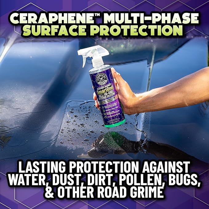 Chemical Guys Raging Rhino Waterless Car Wash, Quick Detailer Spray And Wipe Exterior Cleaner, 2 Pack, 20 Oz Each