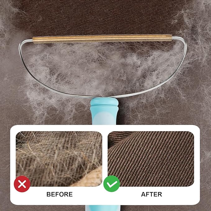 Pet Hair Removal Tool, Dog Cat Deep Cleaning Fur Removers, Lint Cleaner Pro, Portable Scraper Rake Carpet Hairball Shaver Brush for Clothes, Couch, Blanket, Car Mat, Pet Bed, Towels Rugs