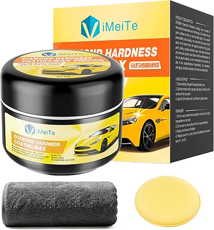 Car Wax Ceranmic Coating,Ceramic Graphene Paste Wax for Car Detailing, High Gloss Shine, Extreme Water Beading, Long-Las