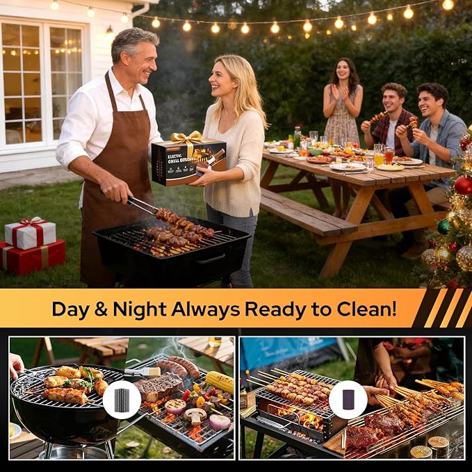Electric Grill Brush for Outdoor, 2026 BBQ Grill Cleaner with Digital Display, Variable Speed Cordless Grill Brush, Waterproof & Replaceable Heads Grill Cleaning Brush for Barbecue Grates
