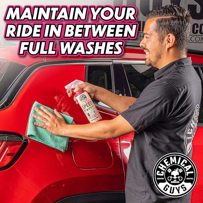 Chemical Guys WAC_202_1602 Speed Wipe Spray Gloss & Quick Detailer, Great for Cars, Trucks, SUVs, Motorcycles, RVs & More, Cherry Scent, 16 oz (2 Pack)
