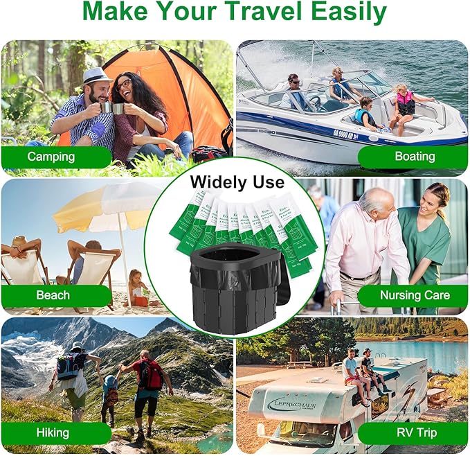 Poo Gel for Portable Toilet, Poo Gel for Camping Toilet, Poo Deodorizing Treatment Portable for car Camping Camping Toilet Bags