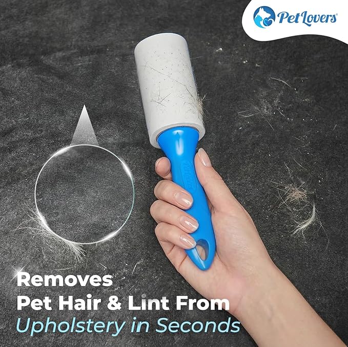 PetLovers Extra Sticky Lint Roller Value Set 200 Sheets for Pet Hair Removal, Dog and Cat Lint Remover 2 Pack