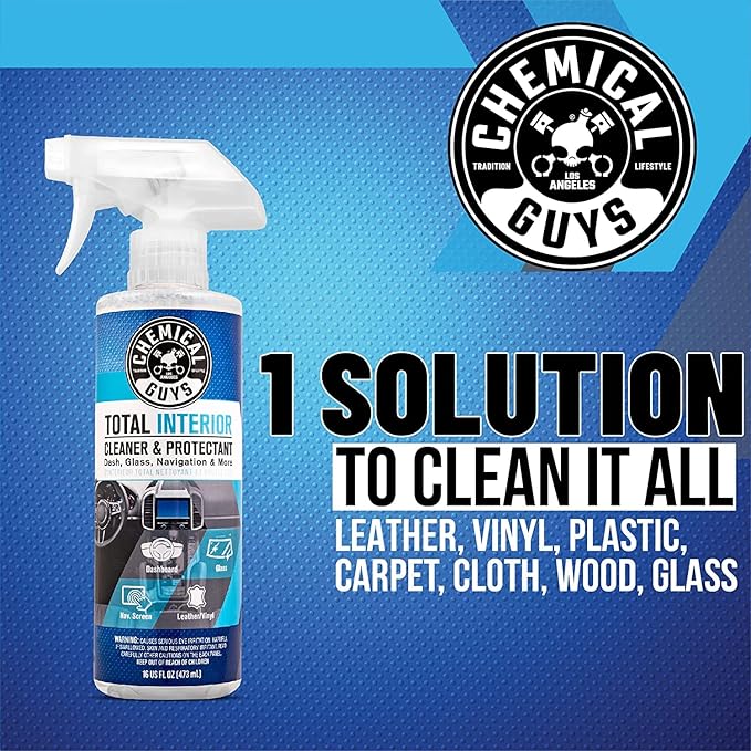 Chemical Guys HOL414 Total Interior Cleaner and Protectant, Refill Kit With 2 Dilution Bottles & 3 Premium Microfiber Towels (Safe for Cars, Trucks, SUVs, Jeeps, Motorcycles, RVs & More) 64 fl oz