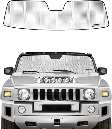 Pigenius Windshield Sun Shade for 2003-2009 Hummer H2. Front Window Sunshade with Storage Bag