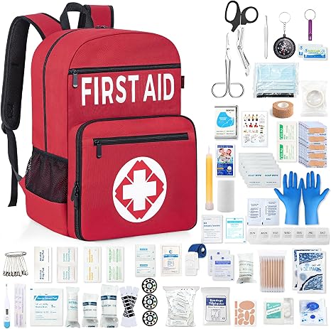 IBVIVIC First Aid Kit Backpack Fully stocked, 400pcs Survival Gear