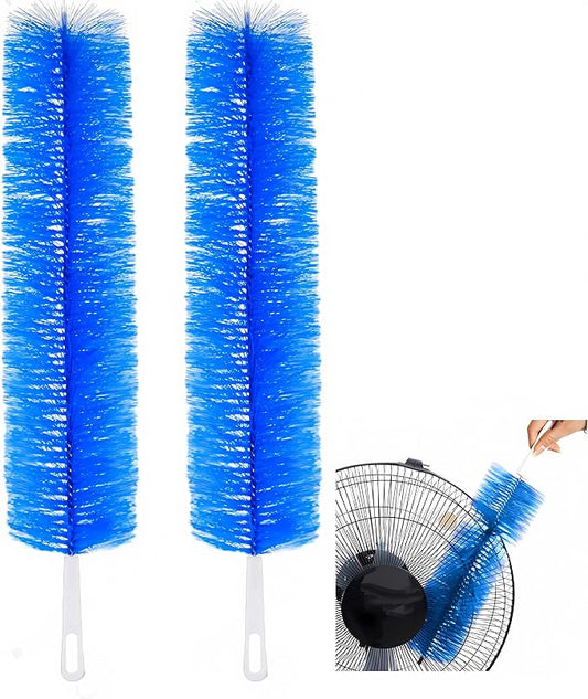 Fan Cleaner Brush，Fan Brush Cobweb Duster Microfiber Duster Ideal for Ceiling Duster, Household Duster Curtains，Fan Cleaner for Box Fan（2PCS）