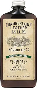 Leather Milk Leather Cleaner - Straight Cleaner No. 2 - All Natural, Non-Toxic Deep Cleaner Made in The USA. 2 Sizes. In
