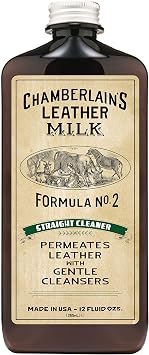 Leather Milk Leather Cleaner - Straight Cleaner No. 2 - All Natural, Non-Toxic Deep Cleaner Made in The USA. 2 Sizes. In