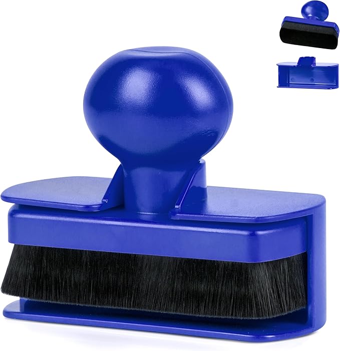 BABYSHEEP Tire Shine Applicator Brush - Large Automotive Tire Dressing Applicator with Storage Stand for Car Detailing & Wash Kit, 3.6 Inch Length (Blue)