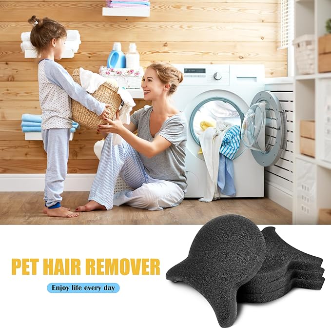 Pet Hair Remover for Laundry, Reusable Dog & Cat Hair Remover Tool, Effectively Removes Pet Hair, Lint and Dander from Bedding and Clothing, Suitable for Washing Machines, Dryers 8PCS