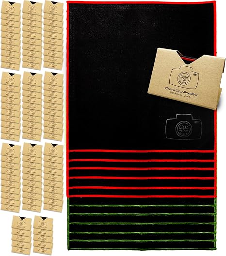 Clean & Clear Microfiber Cleaning Cloth, Extra Large [100 Pack] Ultra Premium Microfiber Cleaning Cloth - Microfiber Clo