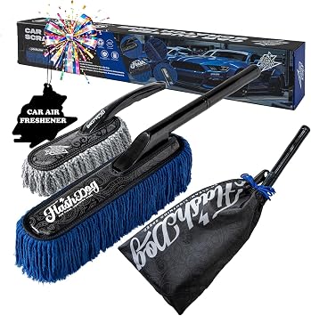 Flash Dog Wood Car Duster Exterior & Interior Kit - 25" Heat