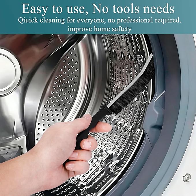 Dryer Vent Cleaner Kit - Long Dryer Vent Cleaning Brush, Dryer Lint Cleaner Remover Refrigerator Long Coil Cleaning Kit - Appliance Brush - AC Cleaning Brush Set for Household Tools