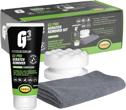 Car Paint Scratch Remover Kit, Scratch & Swirl Removal, Remove Scuffs & Marks, Restore Clear Coat Shine, Easy Buffing Repair