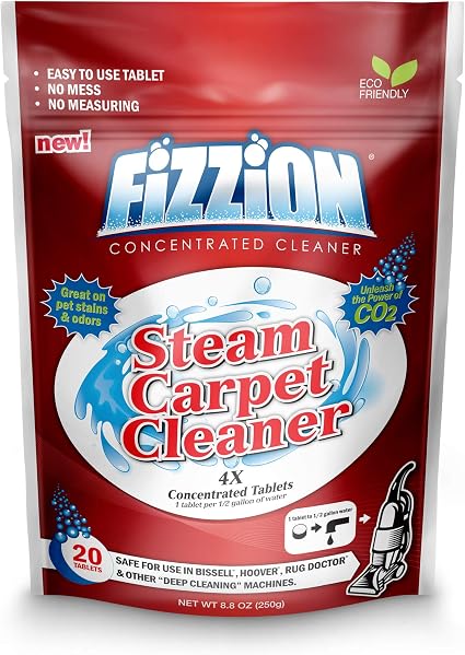 Fizzion Clean Stain Remover Steam Carpet Cleaner Tablets (20 Count)