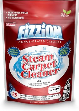 Fizzion Clean Stain Remover Steam Carpet Cleaner Tablets (20 Count)