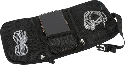 GForce Tech Cable Accessory Organizer | Travel Sized Bag | Electronics Chargers and Cords | Mesh Pockets | Portable | Bl
