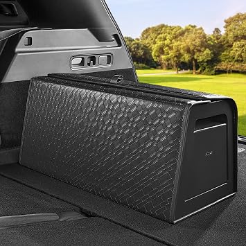 Trunk Organizer for suv,car storage organizer,lid Box,PU Leather & PP Honeycomb Board,Fixed with screws extremely sturdy