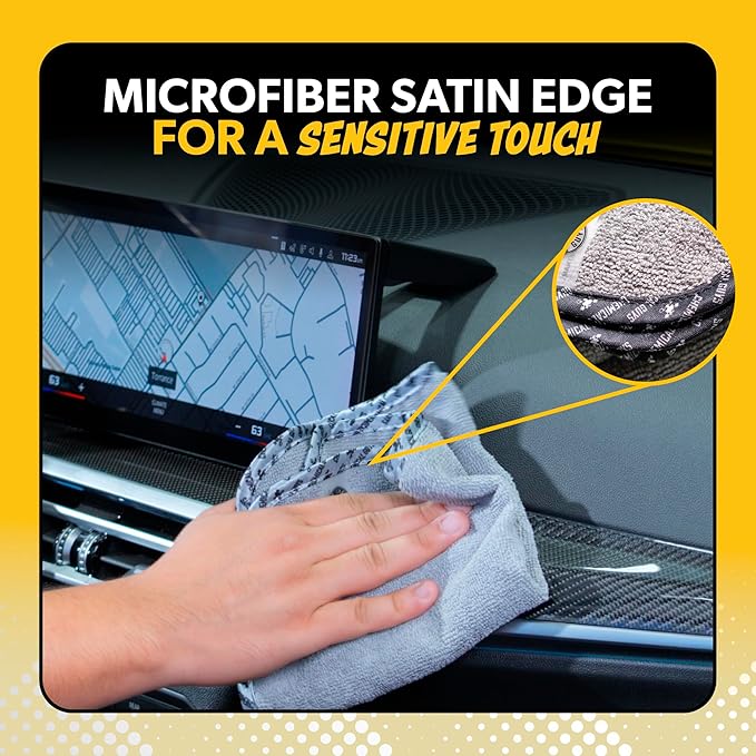 Chemical Guys AllSwipe Multi-Purpose Microfiber Towels for Cars Microfiber Cleaning Cloth Gray Drying Towels Car Detailing for Wash Interior and Glass, 14 x 12 Inch - 9 Pack