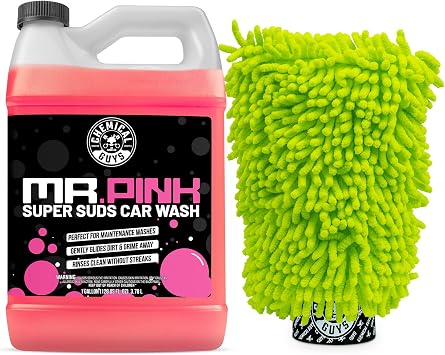 Chemical Guys, Mr. Pink Car Wash Soap 1 Gallon with Wash Mitt
