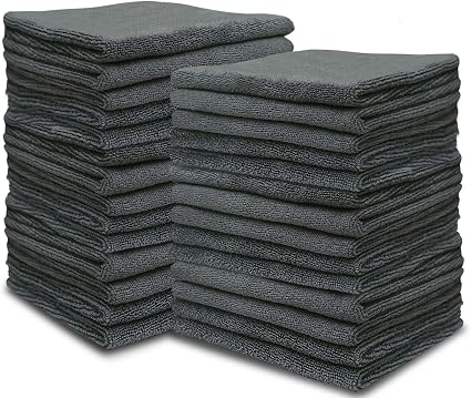 Microfiber Multipurpose Cleaning Cloths-50PC, Softer Highly Absorbent, Lint Free Streak Free for House, Kitchen, Car, Wi