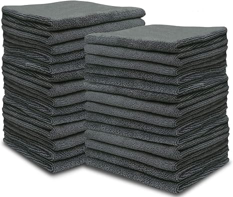 Microfiber Multipurpose Cleaning Cloths-50PC, Softer Highly Absorbent, Lint Free Streak Free for House, Kitchen, Car, Wi