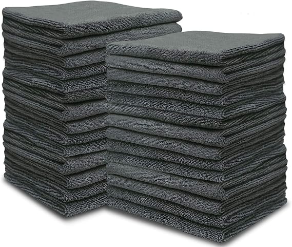 Microfiber Multipurpose Cleaning Cloths-50PC, Softer Highly Absorbent, Lint Free Streak Free for House, Kitchen, Car, Wi