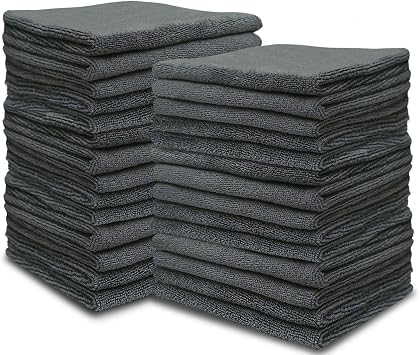 Microfiber Multipurpose Cleaning Cloths-50PC, Softer Highly Absorbent, Lint Free Streak Free for House, Kitchen, Car, Wi