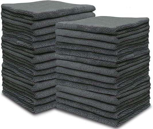 Microfiber Multipurpose Cleaning Cloths-50PC, Softer Highly Absorbent, Lint Free Streak Free for House, Kitchen, Car, Wi