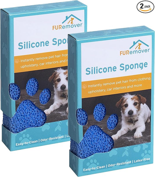 FURemover Pet Hair Remover for Car, Clothes, Couch - Portable Dog & Car Hair Remover, 2pk