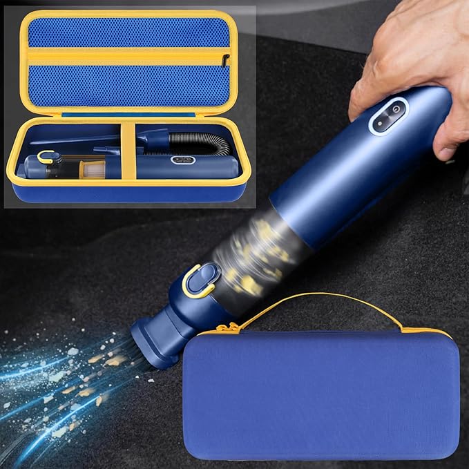 Aenllosi for Fanttik V8 Apex/Slim V8 Mate/V10 Apex/Slim V10 Mate Car Vacuum Hard Case, Fanttik Cordless V8/V10 Car Vacuum Organizer, Blue (Case Only)
