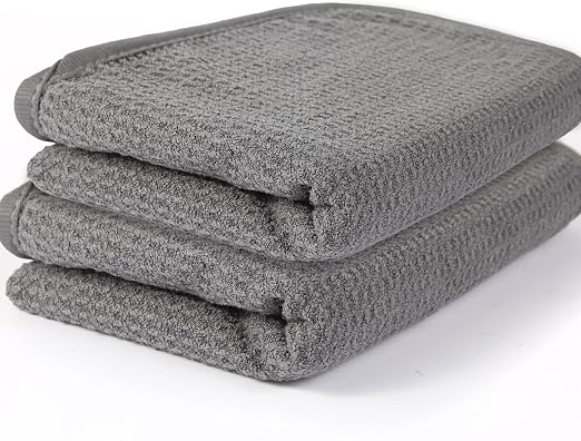 2 Pack Microfiber Car Towels,Car Drying Towel 22Inx32In,Waffle Weave with Reinforced Edges,Super Absorbent & Scratch-Fre