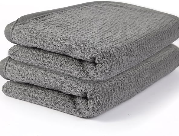 2 Pack Microfiber Car Towels,Car Drying Towel 22Inx32In,Waffle Weave with Reinforced Edges,Super Absorbent & Scratch-Fre