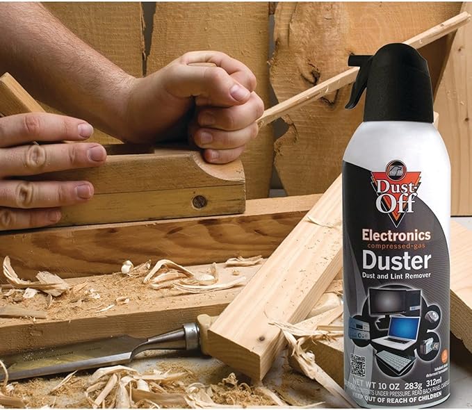 Dust-Off Compressed Gas Dusters, 10 Oz, Pack Of 2
