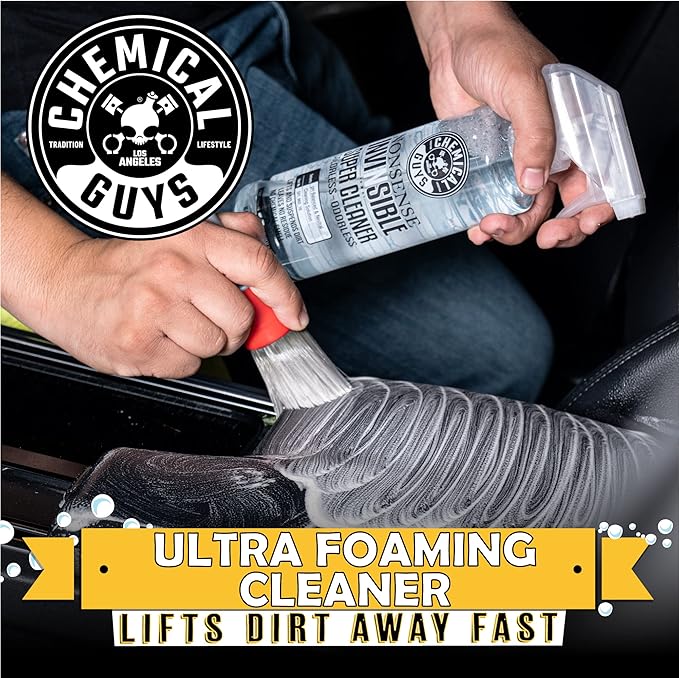 Chemical Guys Nonsense Colorless & Odorless All Surface Cleaner - Interior Cleaner, Safe for Vinyl, Rubber, Plastic, Carpet, and Upholstery, pH Balanced, Residue-Free, Unscented, 1 Gallon (128 fl oz)