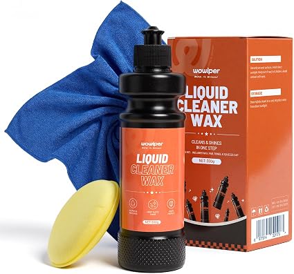 Liquid Cleaner Wax for Cars - 2 in 1 Car Wax Cleaner & Shine in One Step, Easy to Use Liquid for Paint Protection, Water