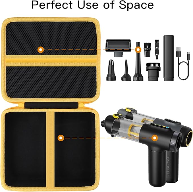 Aenllosi for Fanttik Slim V10 Mix/Slim V9 Mix Cordless Car Vacuum Hard Case, Fanttik Car Vacuum Organizer (Case Only)