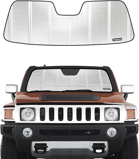 Pigenius Windshield Sun Shade for 2006-2009 Hummer H3. Front Window Sunshade with Storage Bag