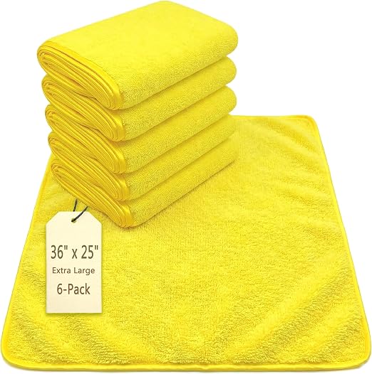 Blue Horizon Microfiber Cleaning Towel – Extra Large Microfiber Washcloth Drying Towel Rag- Ultra Soft Long Plush Super 