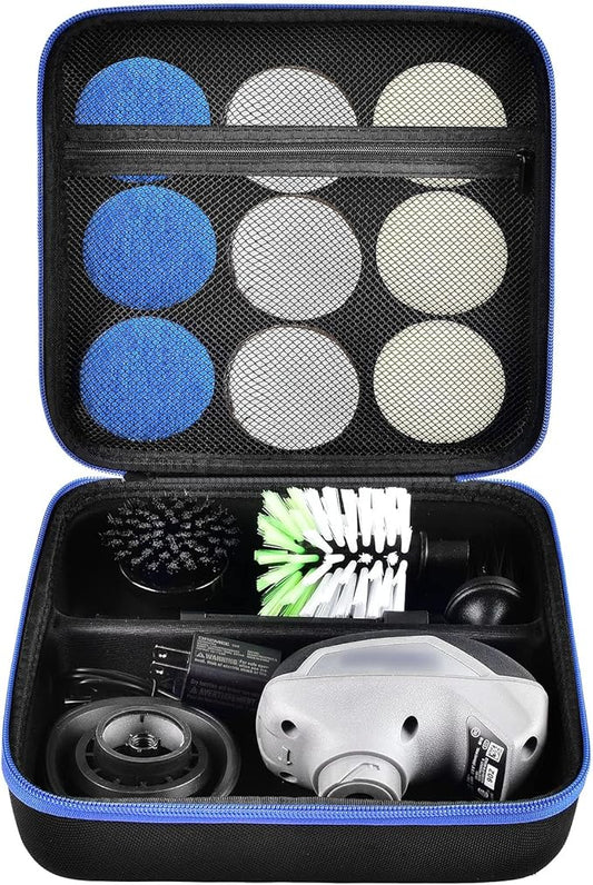 PAIYULE Case for Dremel Versa Power Scrubber Kit Cleaning Tool PC10-07/ PC360-5 Grout Brush, Bathroom Shower Scrub Kitchen & Bathtub Cleaner Holder for More Kinds Spin Scrubbers, Sponge Pads(Box Only)