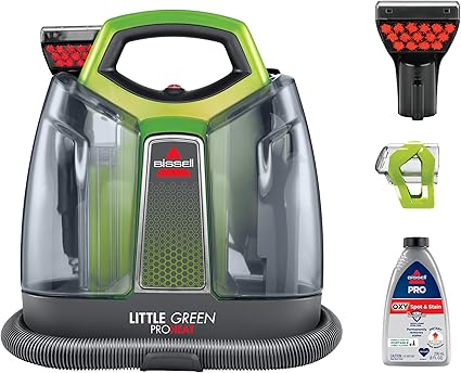 BISSELL Little Green Proheat Portable Deep Cleaner/Spot Cleaner and Car/Auto Detailer with self-Cleaning HydroRinse Tool