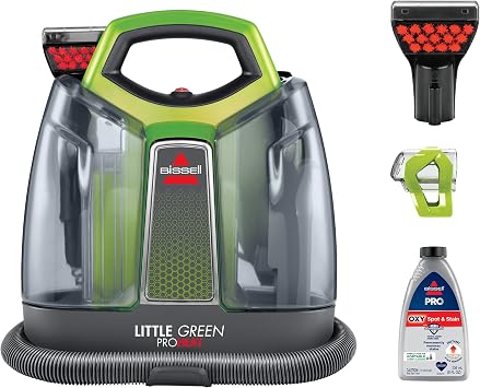 BISSELL Little Green Proheat Portable Deep Cleaner/Spot Cleaner and Car/Auto Detailer with self-Cleaning HydroRinse Tool