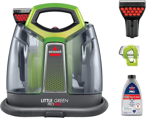 BISSELL Little Green Proheat Portable Deep Cleaner/Spot Cleaner and Car/Auto Detailer with self-Cleaning HydroRinse Tool