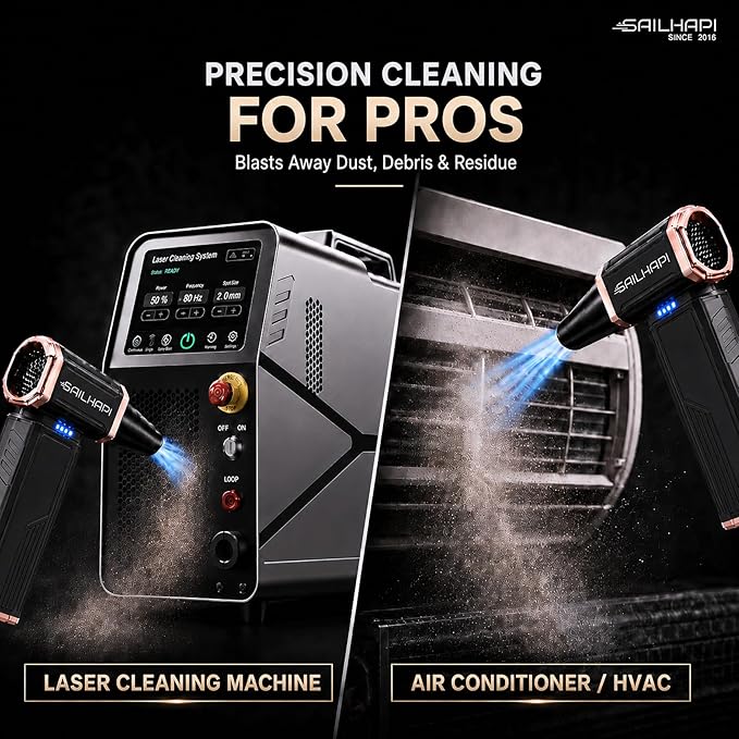 Compressed Air Duster 300000RPM, High-Speed Cordless Blower for Barber with Variable Speed, Electric Dust Blower for Keyboard, Car, PC, Hair Cut, Replaces Canned Air, Gifts for Men
