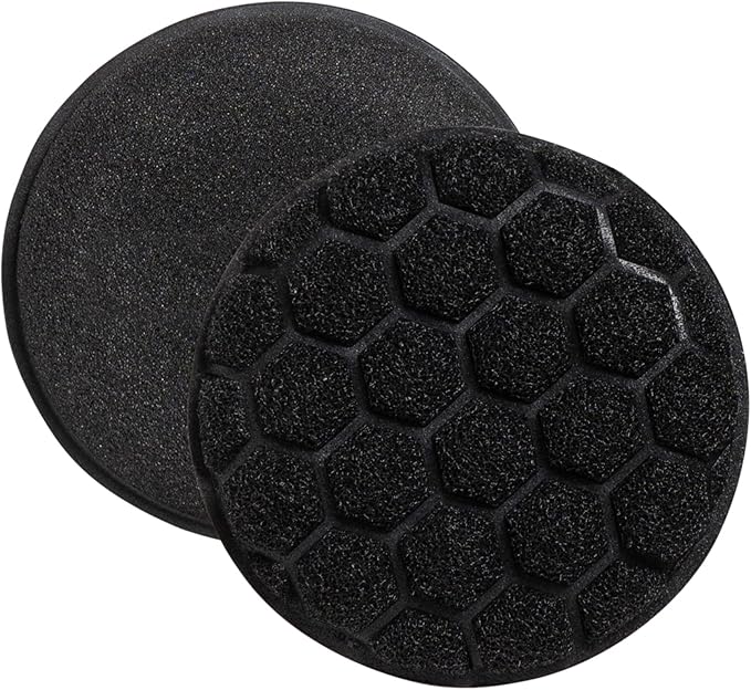 HIC Kitchen Sudz-Power Scratch-Free Scrubber Sponges, Long Lasting Polyurethane, BPA Free, Round, Set of 2