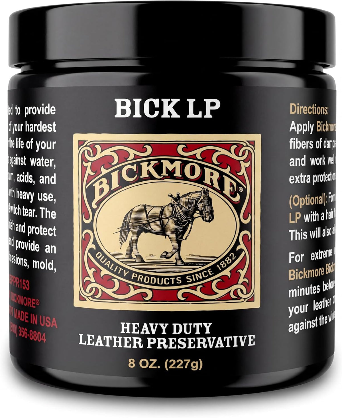 Bick LP Leather Conditioner 8 oz, Scratch Repair
